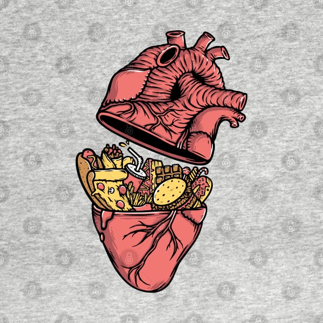 lots of food in the heart by gunaone design